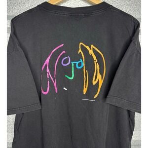 Vintage John Lennon Self Portrait Black Tee Men's XL Shirt 90s Oneita Tag